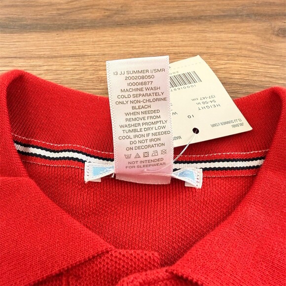 NWT Janie and Jack Polo Shirt Boys Size 10 Red Short Sleeve Embroidered Dog NWT - Picture 4 of 4
